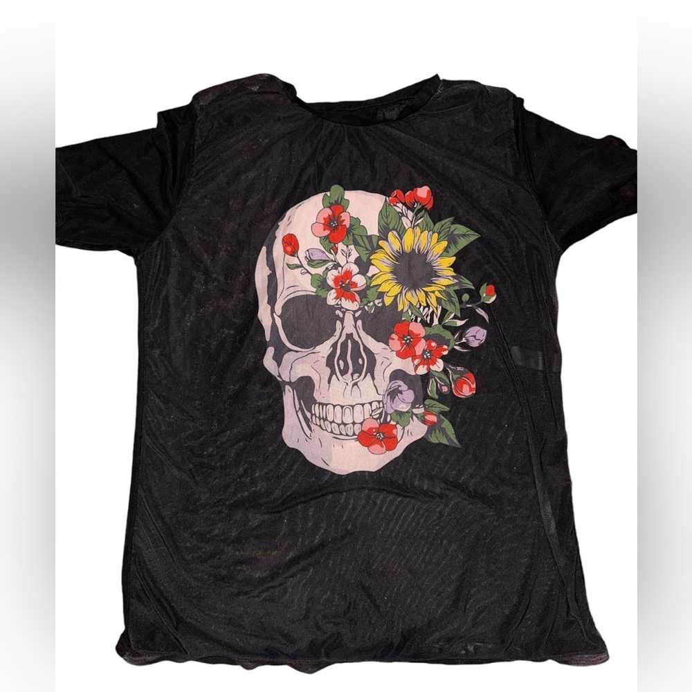 Bathing suit skull cover up
